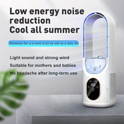 3-in-1 Bladeless Desktop Fan, Humidifier & Air Circulator