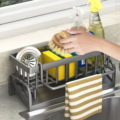 Premium Sinkside Sponge Rack & Organizer Metal - My Store