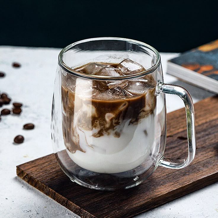 400ml Double Wall Heat-Resistant Glass Mug - My Store