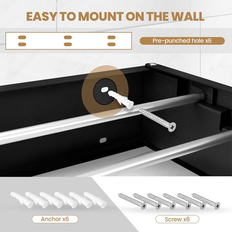 Wall Mounted Foldable Towel Rack