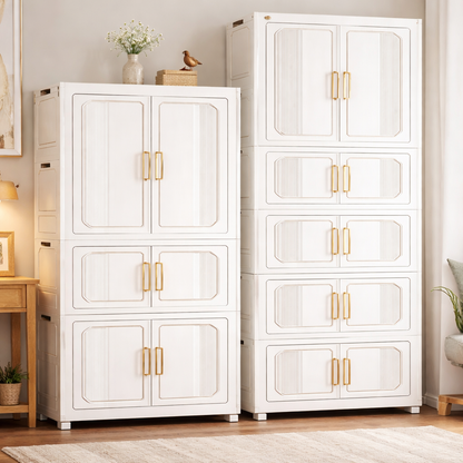 Modern Foldable Portable Wardrobe Closet with Magnetic Doors - My Store