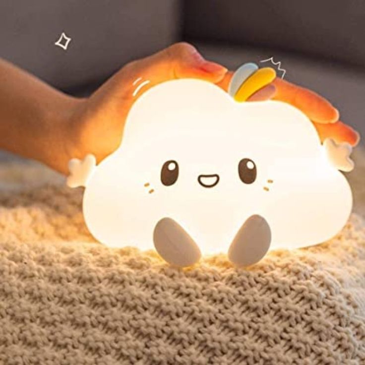 Cute Cloud Night Light Lamp – Soft Glow Kids Bedside Light