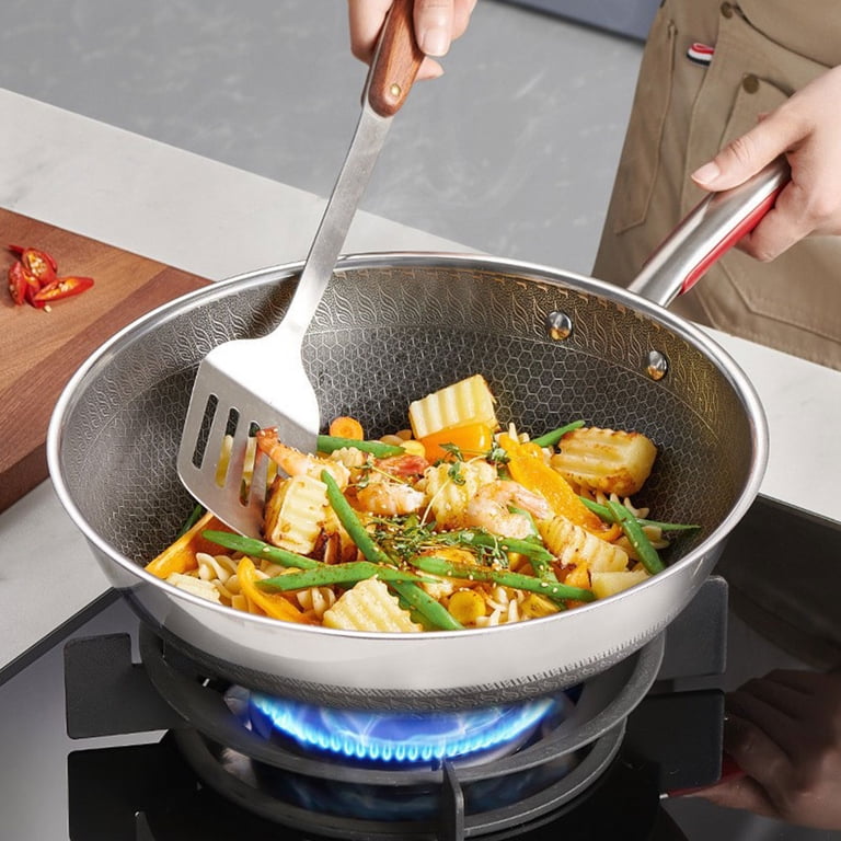 316 Stainless Steel Honeycomb Frying Pan