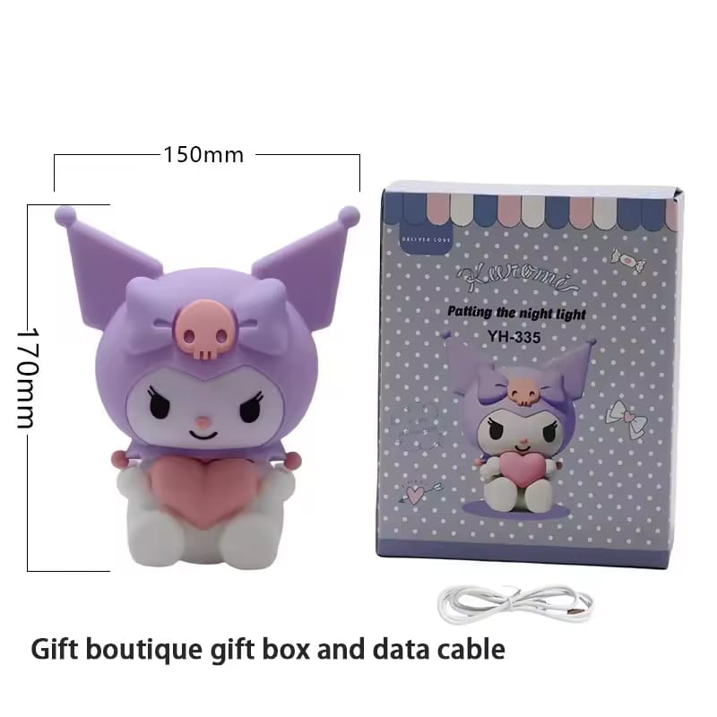 Sanrio Kuromi Pat Night Light – Touch & Remote Control LED Lamp