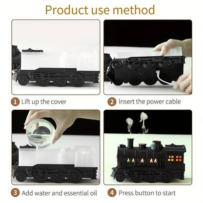 Retro Train Humidifier With Light