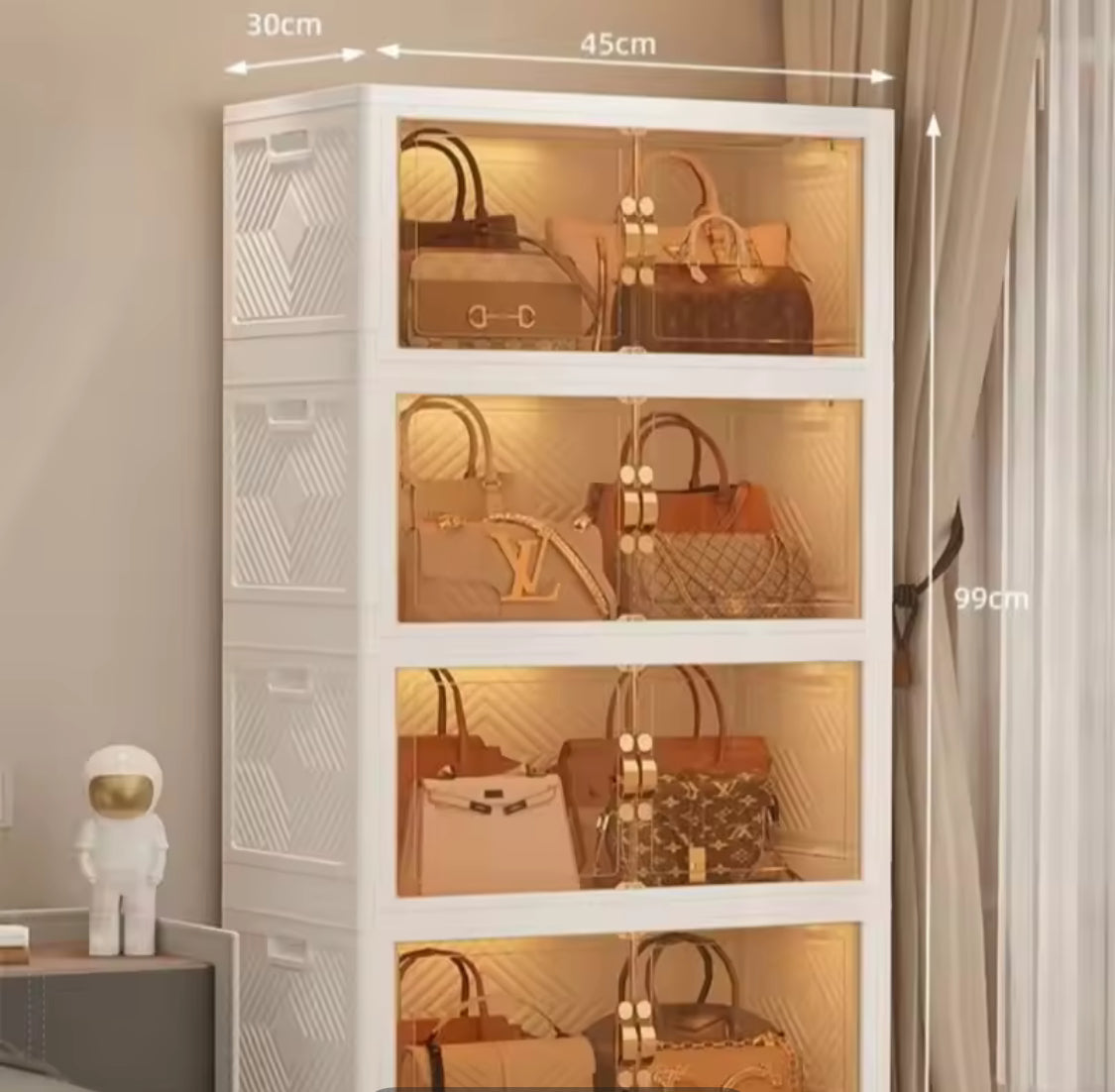 Heavy-Duty Foldable Storage Cabinet – Modular & Tool-Free Design