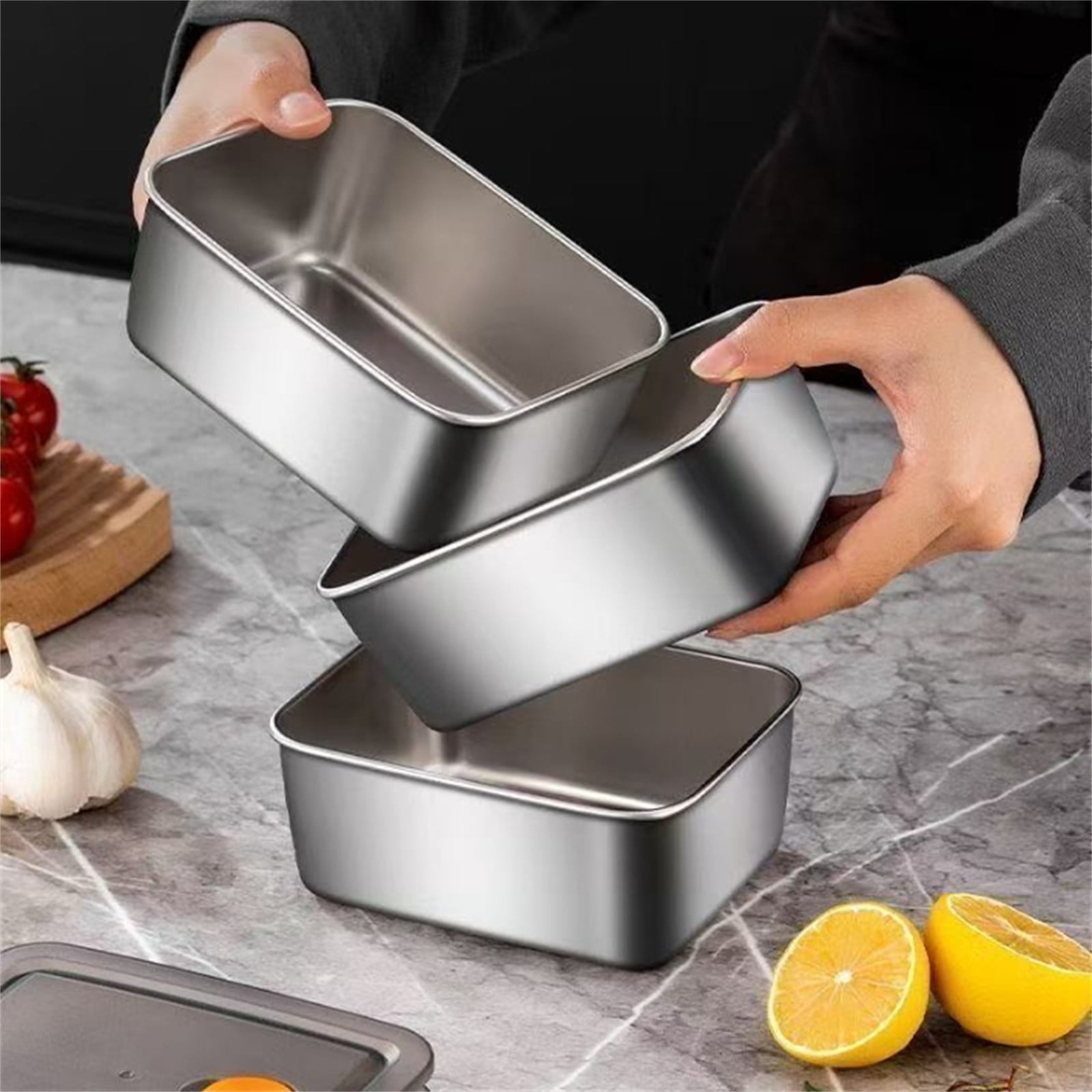 4-Piece Stainless Steel Airtight Container Set - My Store