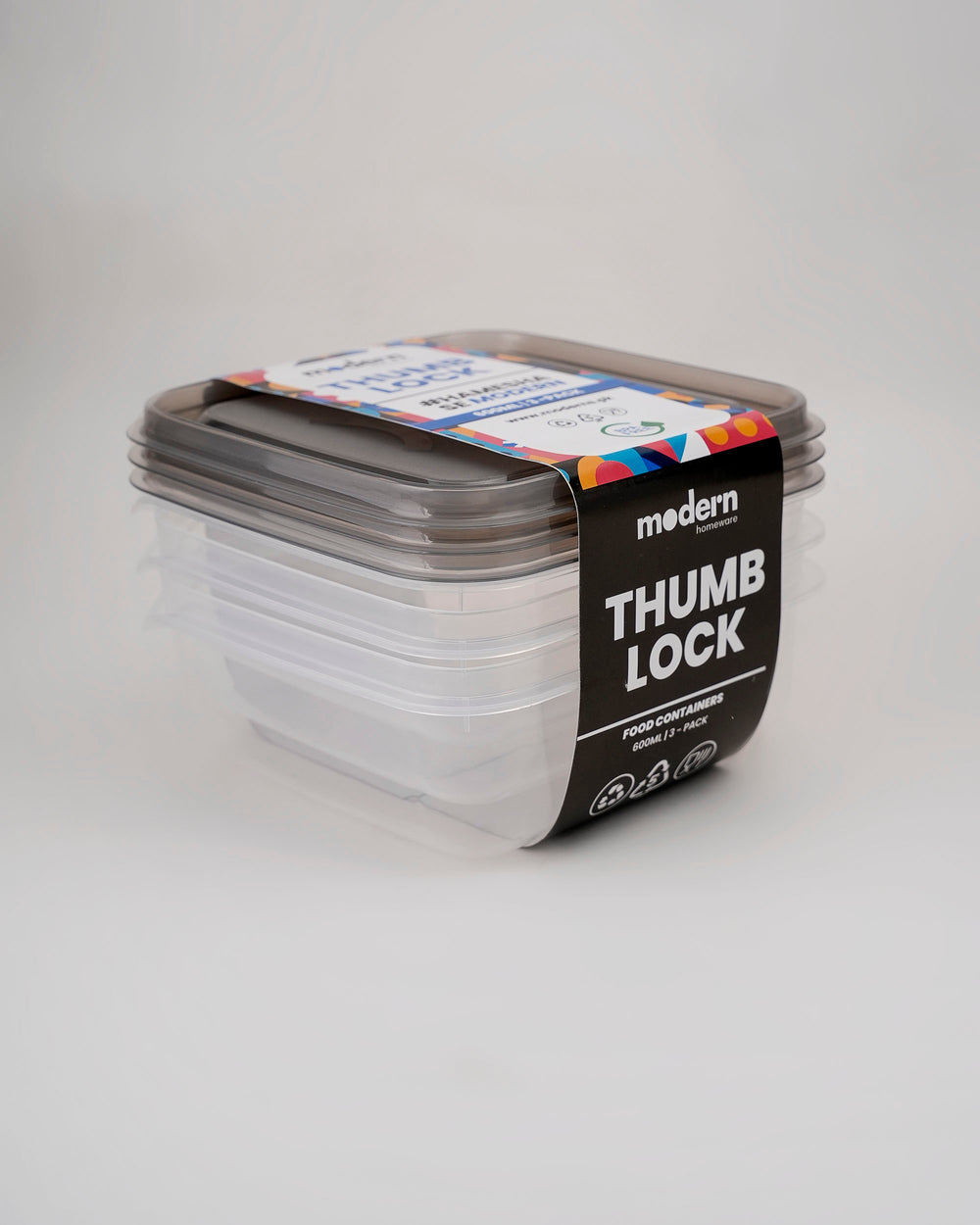Modern Thumb Lock Container Set of 3 pcs - My Store