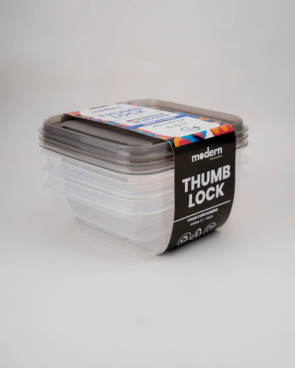 Modern Thumb Lock Container Set of 3 pcs - My Store