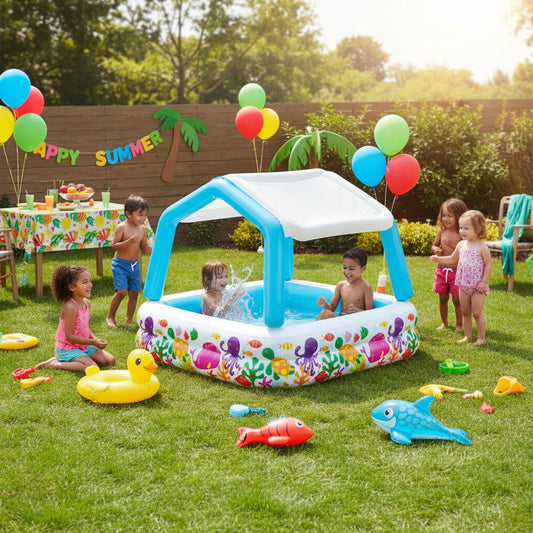 INTEX 57470 Sun Shade Inflatable Kiddie Pool