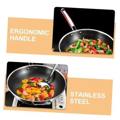 316 Stainless Steel Honeycomb Frying Pan