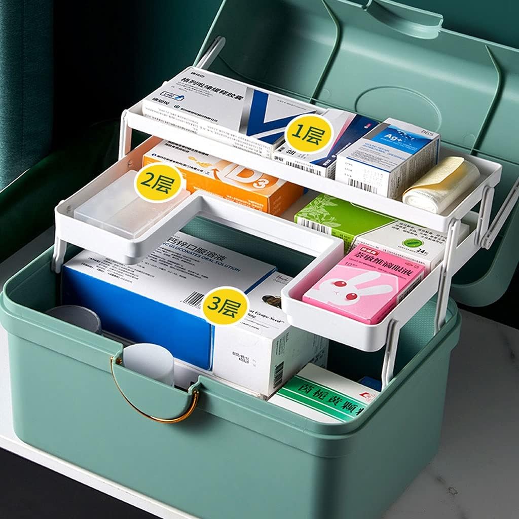 3-Tier Portable First Aid & Medicine Storage Box (Large Capacity) - My Store