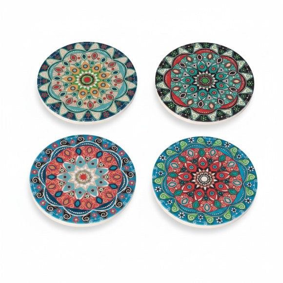 Danny Home Porcelain Bohemian Design Coaster – 10cm - My Store