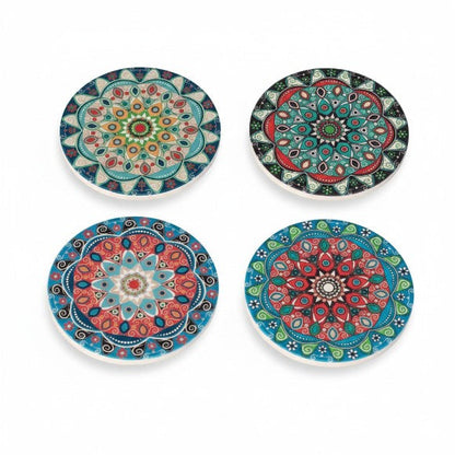 Danny Home Porcelain Bohemian Design Coaster – 10cm - My Store