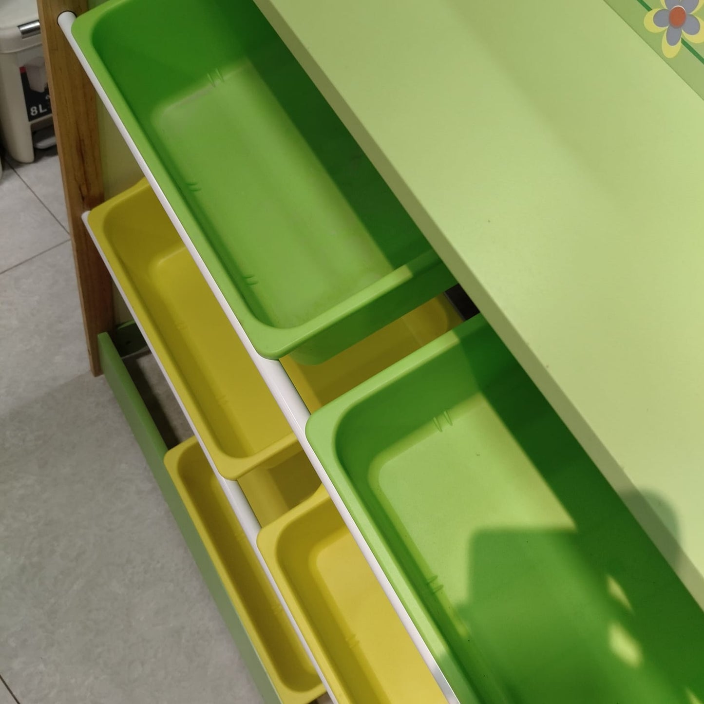Premium Wooden Kids' Toy Organizer with Storage Baskets - My Store