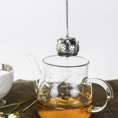 Mini Teapot Stainless Steel Tea Infuser Strainer