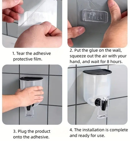 ClearView Wall-Mounted Dispenser for Kitchen & Bathroom 800ML - My Store