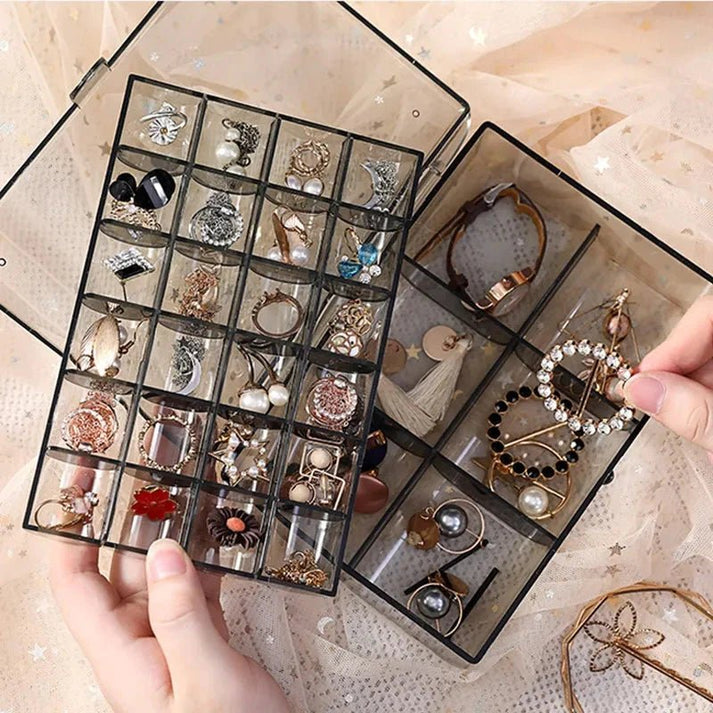 2-Layer Acrylic Jewelry Storage Box - My Store