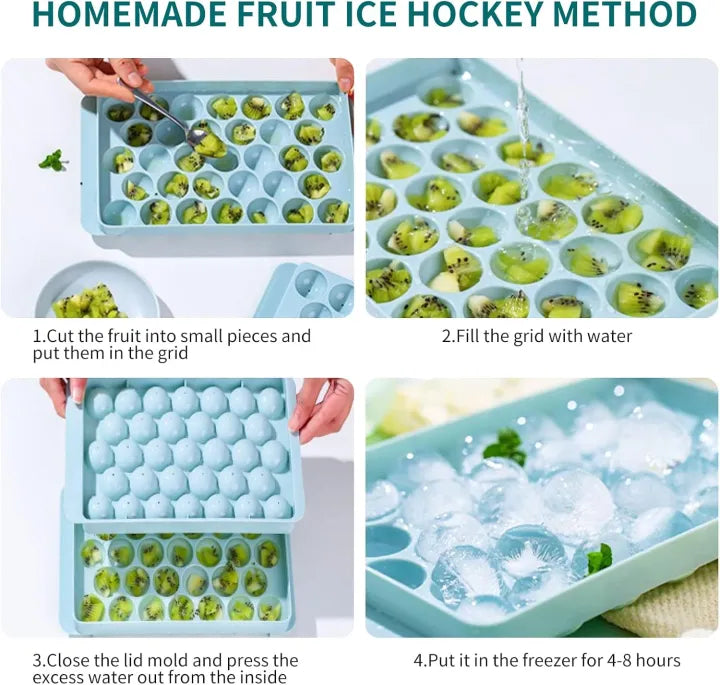 32-Grid Spherical Ice Ball Maker with Lid - My Store
