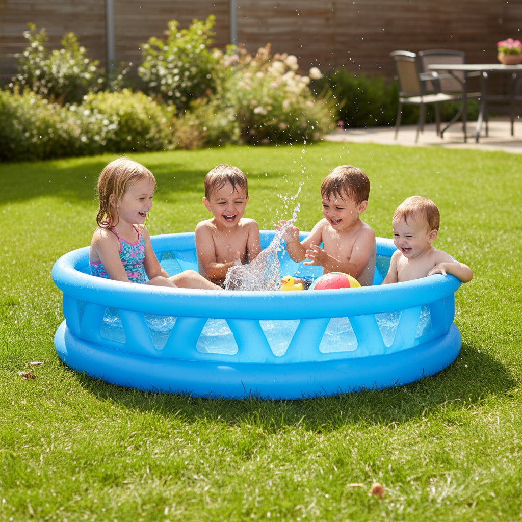 INTEX Soft Side Inflatable Kids Swimming Pool (74" x 18")