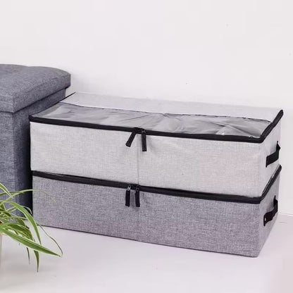 Multi-Functional Foldable Storage Organizer Box with Adjustable Dividers