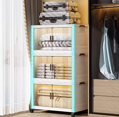 Heavy-Duty Foldable Storage Cabinet – Modular & Tool-Free Design
