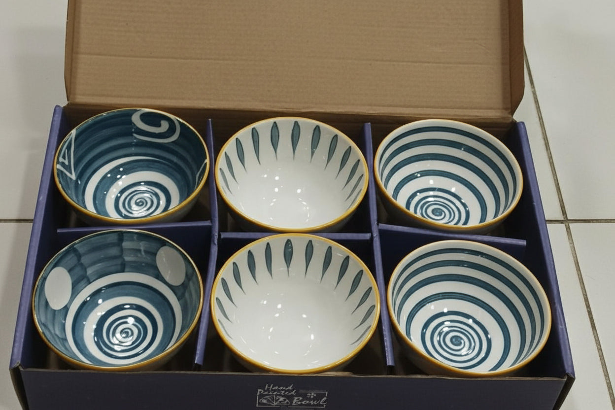 Japanese Style 6-Piece Ceramic Bowl Set - My Store