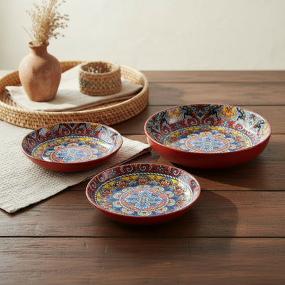 Moroccan 6.5-Inch Deep Ceramic Plate