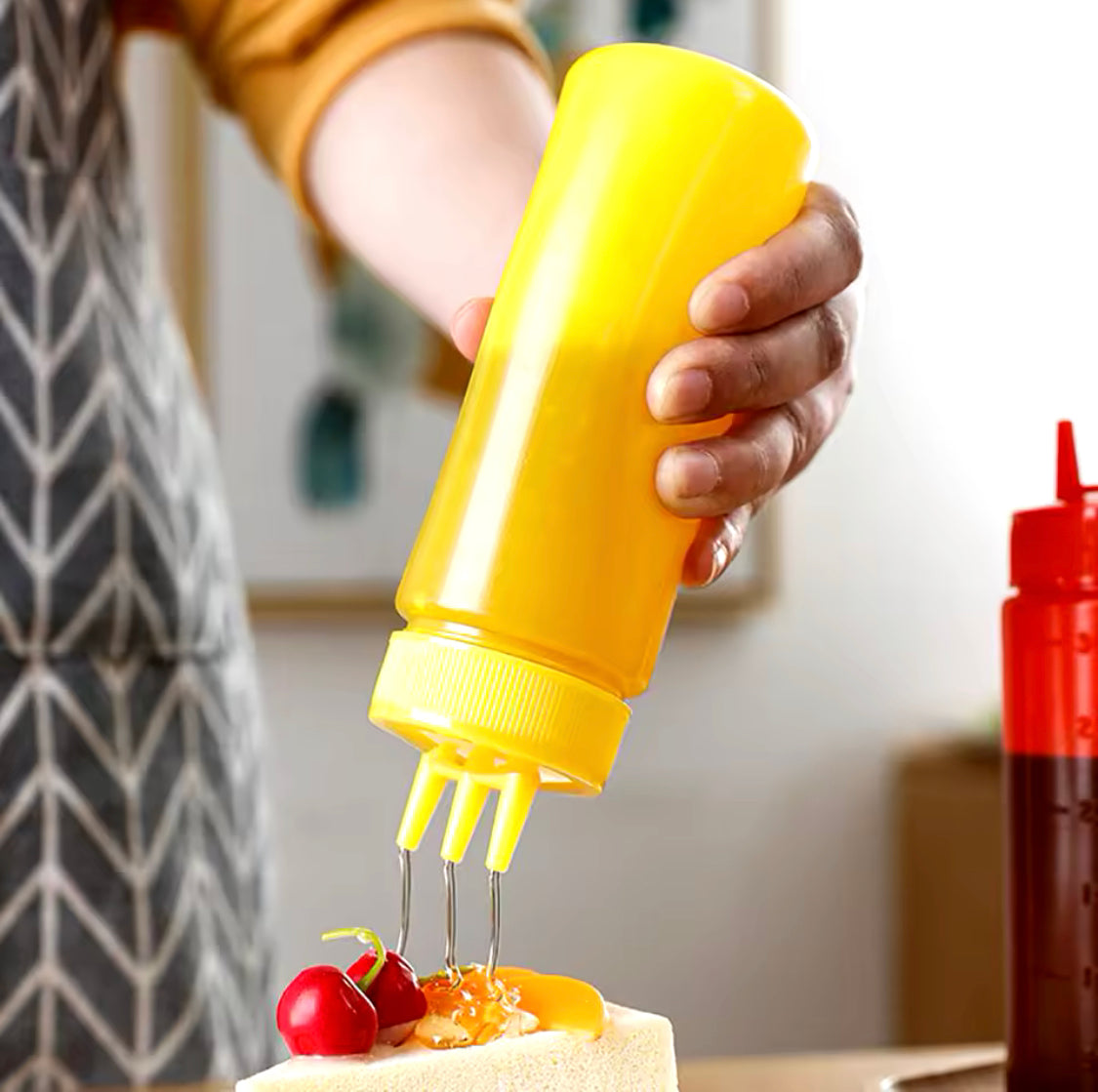3 Nozzle Squeeze Bottle Set – 2 Pcs (450ml Each) - My Store