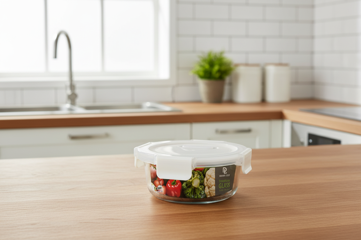 Double Lock Glass Food Container – 450ml  | Thailand Made - My Store