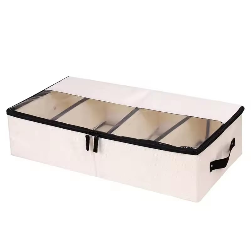 Multi-Functional Foldable Storage Organizer Box with Adjustable Dividers