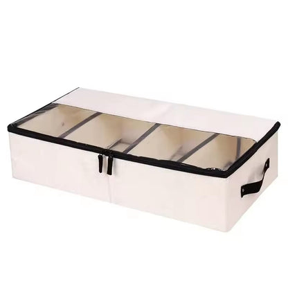 Multi-Functional Foldable Storage Organizer Box with Adjustable Dividers