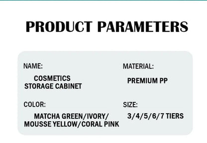 Premium Cosmetics Storage Cabinet & Organizer Trolley - My Store