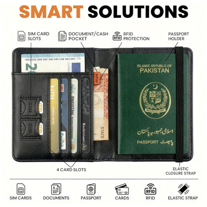 PU Leather Travel Passport Holder