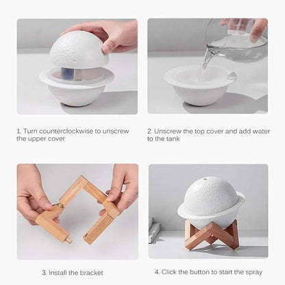 2 in 1 Planet Humidifier Moon Humidifier
