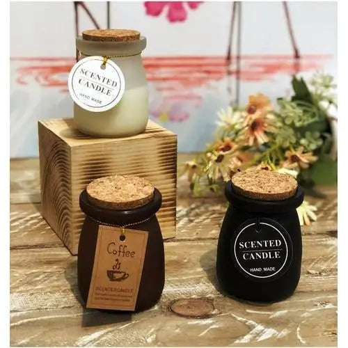 Custom Stress Relief White Tea Aroma Luxury Scented Candles Private Label Handmade Natural Candles With Wooden Cork