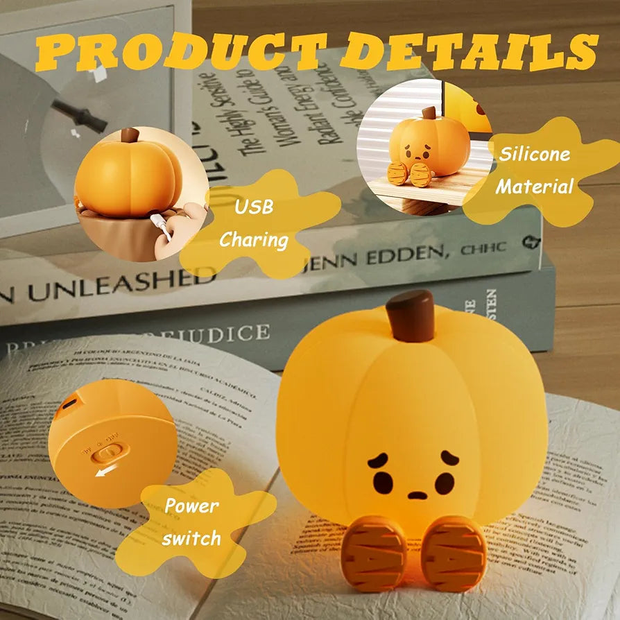 Sad Pumpkin Night Light - My Store