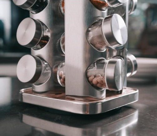 Clevinger 12-Piece Rotary Spice Rack - My Store
