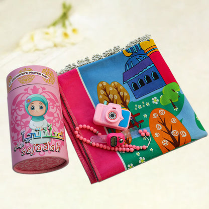Kids’ Educational Prayer Mat Set (Sajadah) - My Store