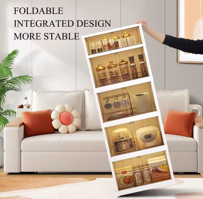 Heavy-Duty Foldable Storage Cabinet – Modular & Tool-Free Design
