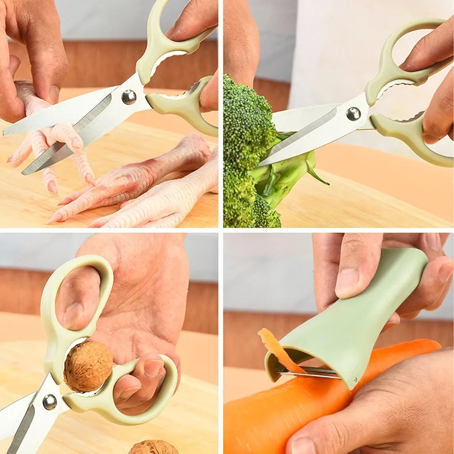 Multi-Functional 2-in-1 Kitchen Scissors & Peeler Set