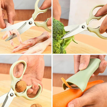 Multi-Functional 2-in-1 Kitchen Scissors & Peeler Set
