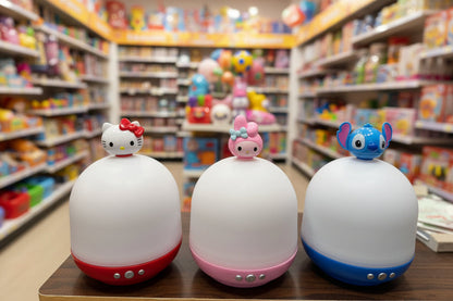 3D Cute Character Ambient Night Light & Galaxy Projector Lamp
