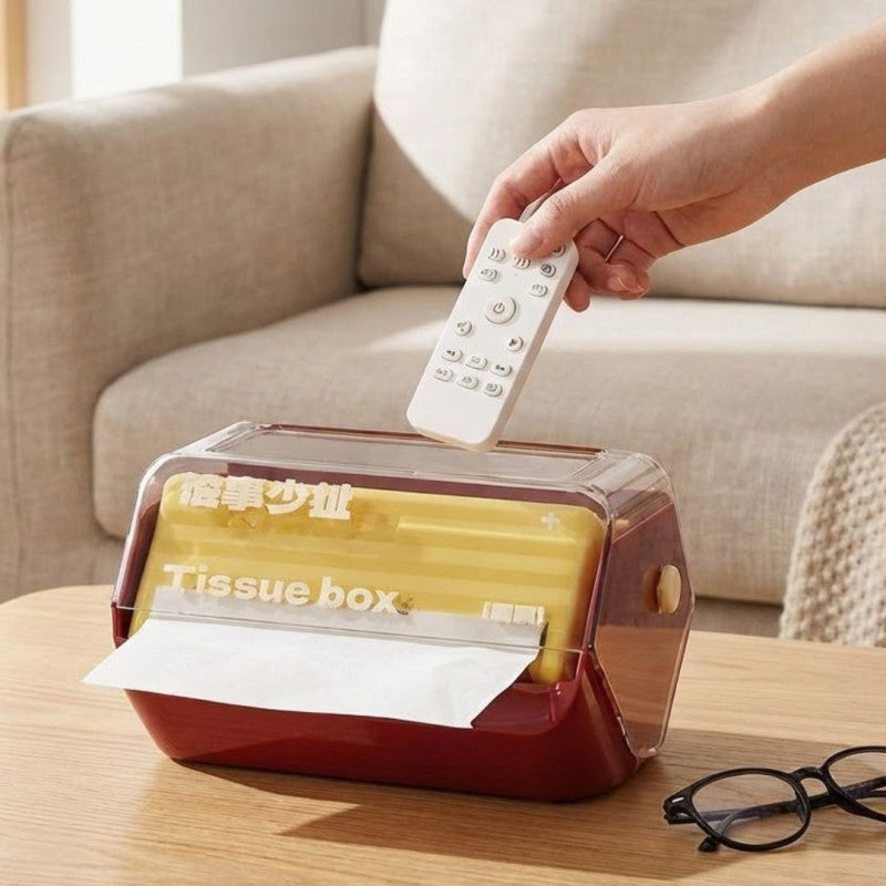 Multifunctional Tissue Box & Remote Control Storage Box - My Store