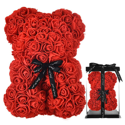 Rose Teddy Bear – Everlasting Love Gift