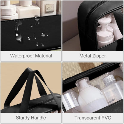 Transparent Cosmetic Travel Organizer Bag Set (3-Piece) - My Store