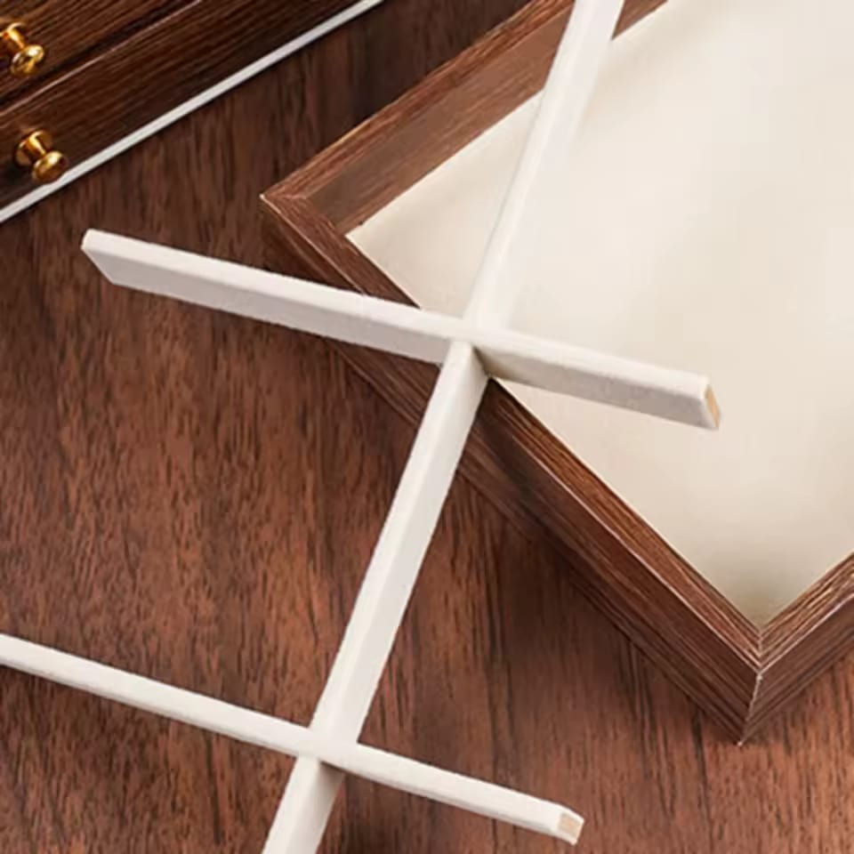 3-Drawer Wooden & Acrylic Jewelry Organizer