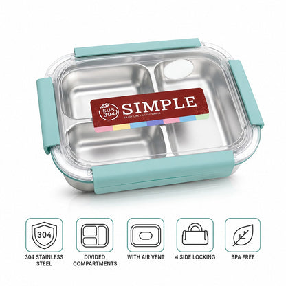 304 Stainless Steel Leak-Proof Lunch Box (1000ml)