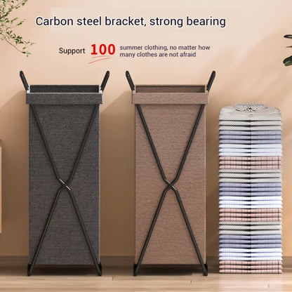 X-Frame Folding Laundry Basket & Organizer