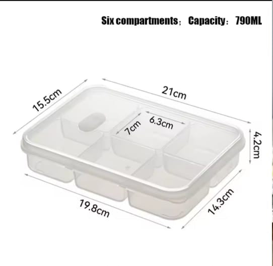 Multi-Compartment Food Storage Container (790ML) - My Store